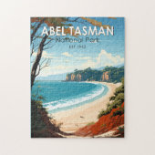 Abel Tasman Nationalpark Neuseeland Reiseroute Ret Puzzle (Vertikal)