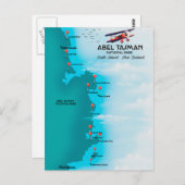 Abel Tasman Nationalpark Postkarte (Vorne/Hinten)