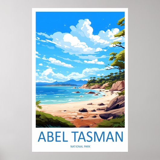 Abel Tasman Reise Nationales Poster Park Ski (Vorne)