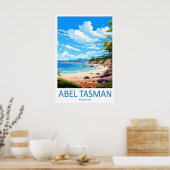 Abel Tasman Reise Nationales Poster Park Ski (Küche)