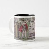 Abel und Melchisedech, die am Altar anbieten Zweifarbige Tasse (Vorderseite Links)