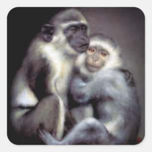 Abelard und Heloise Quadratischer Aufkleber