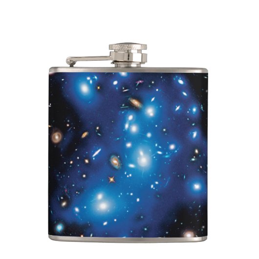 Abell 2744 Pandora Galaxy Cluster Space Foto Flachmann (Vorderseite)