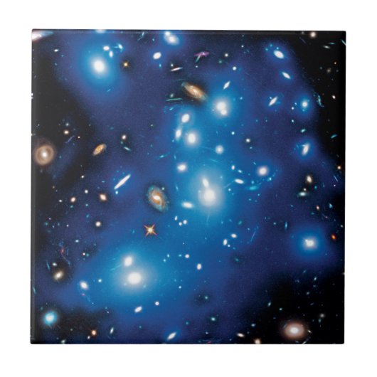 Abell 2744 Pandora Galaxy Cluster Space Foto Fliese (Vorderseite)