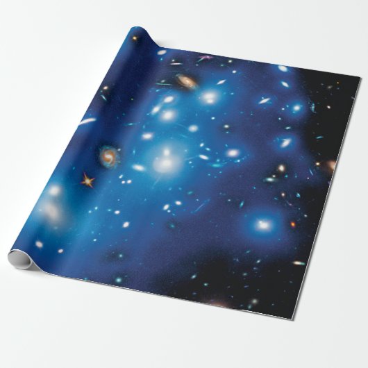 Abell 2744 Pandora Galaxy Cluster Space Foto Geschenkpapier (Ungerollt)
