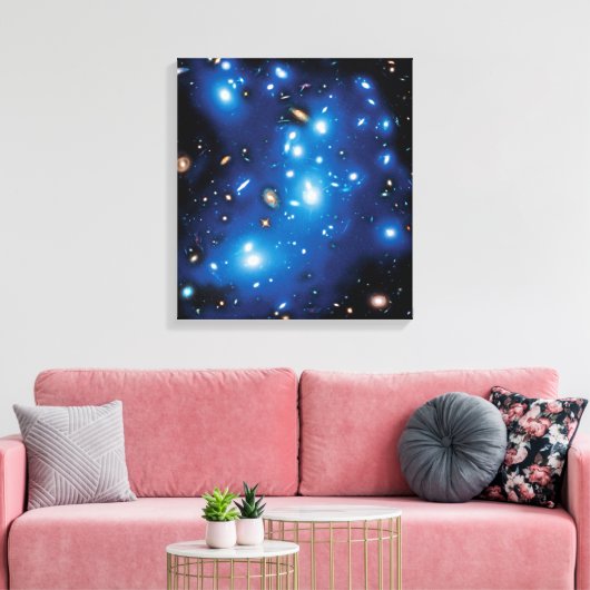 Abell 2744 Pandora Galaxy Cluster Space Foto Leinwanddruck (Insitu (Wohnzimmer))