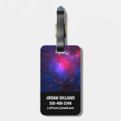 Abell 2744, Pandoras Cluster. Gepäckanhänger (Rückseite vertikal)