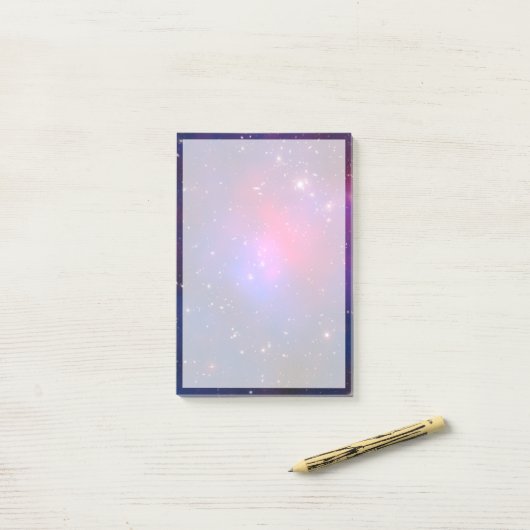 Abell 2744, Pandoras Cluster. Post-it Klebezettel (Auf Schreibtisch)