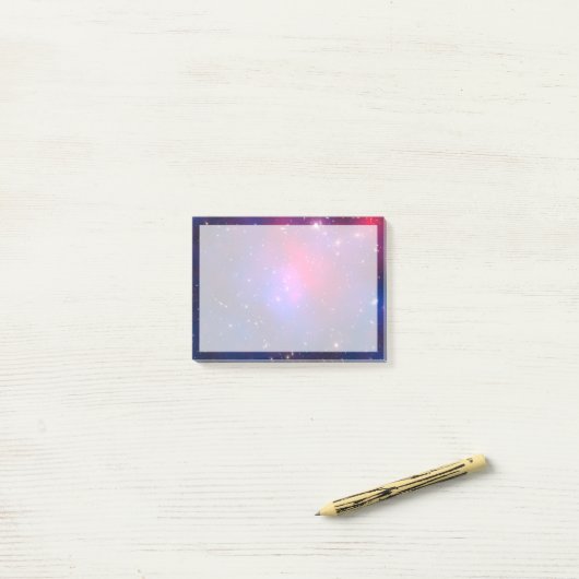 Abell 2744, Pandoras Cluster. Post-it Klebezettel (Auf Schreibtisch)