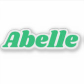 Abelle Aufkleber (Vorderseite)