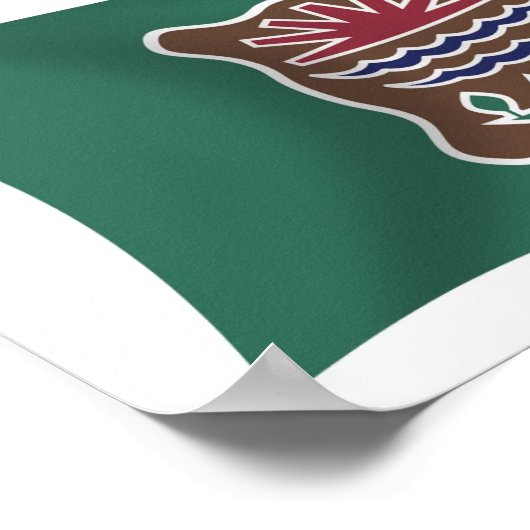 Abenaki Stamm Flag Poster Print (Ecke)