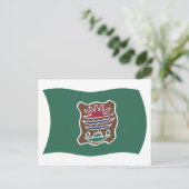 Abenaki Stammes-Flag Postkarte (Stehend Vorderseite)