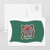 Abenaki Stammes-Flag Postkarte (Vorne/Hinten)