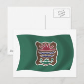 Abenaki Stammes-Flag Postkarte (Vorne/Hinten)