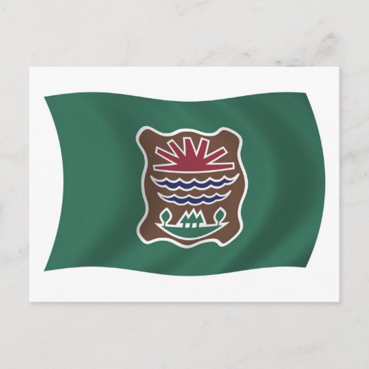 Abenaki Stammes-Flag Postkarte (Vorderseite)