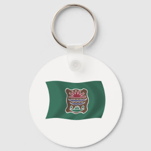 Abenaki-Stammesflagge Schlüsselanhänger
