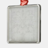 Abend, 1803 silbernes ornament (Links)