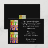 Abend Affair "Our Celebration Continue" Einladung (Vorne/Hinten)