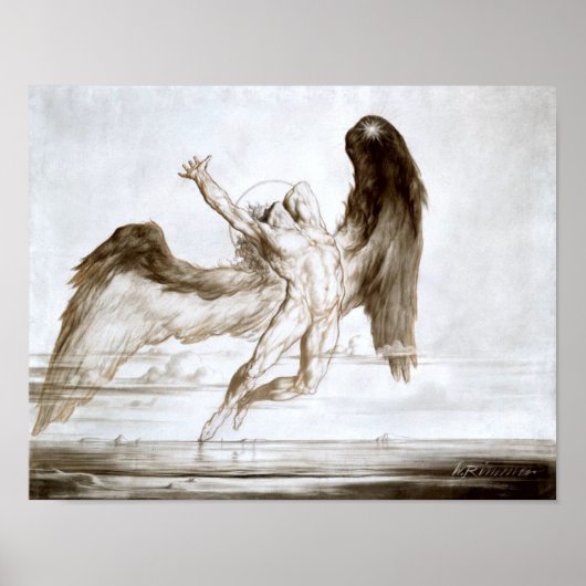 Abend alias The Fall of Day von William Rimmer Poster (Vorne)