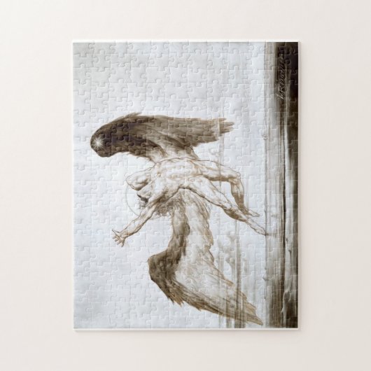 Abend alias The Fall of Day von William Rimmer Puzzle (Vertikal)