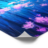 Abend am Blühstrom Poster (Ecke)