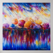 Abend am Canvas-See Print Poster (Vorne)