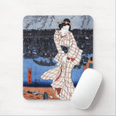 Abend am Fluss von Utagawa Hiroshige Mousepad (Mit Mouse)