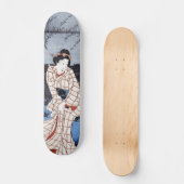 Abend am Fluss von Utagawa Hiroshige Skateboard (Vorderseite)