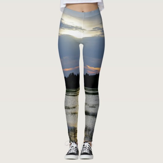 Abend am Folly River Leggings (Vorderseite)