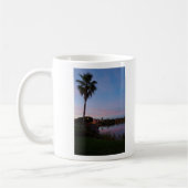 Abend am Palmenbaum Kaffeetasse (Links)
