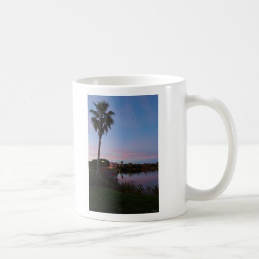Abend am Palmenbaum Kaffeetasse (Rechts)