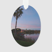 Abend am Palmenbaum Ornament (Vorderseite)
