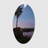 Abend am Palmenbaum Ornament (Vorderseite)