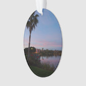 Abend am Palmenbaum Ornament (Vorderseite)