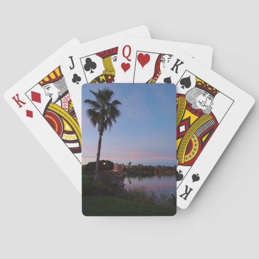 Abend am Palmenbaum Spielkarten (Rückseite)