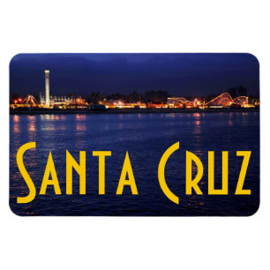 Abend am Santa Cruz Boardwalk Magnet