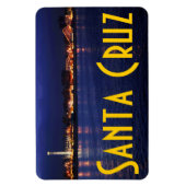 Abend am Santa Cruz Boardwalk Magnet (Vertikal)