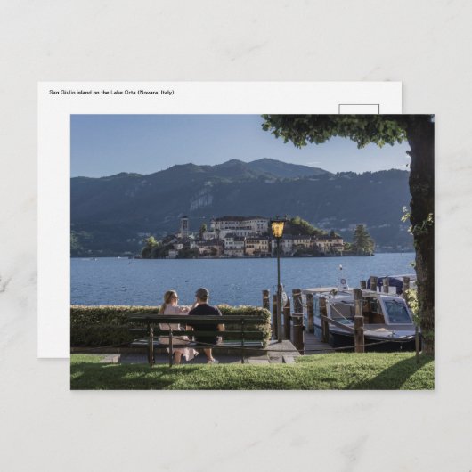 Abend am See Postkarte (Vorne/Hinten)