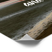 Abend am Strand Poster (Ecke)