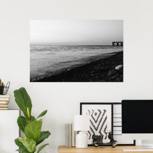 Abend am Strand Poster