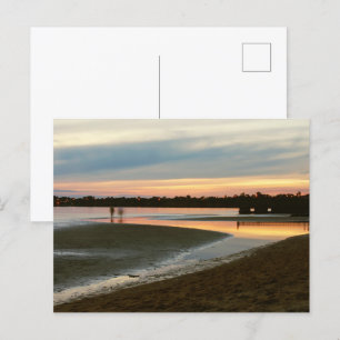 Abend am Strand Postkarte
