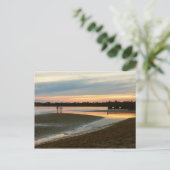 Abend am Strand Postkarte (Stehend Vorderseite)