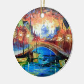 Abend Amsterdam Keramik Ornament (Links)