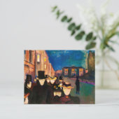 Abend an der Karl Johan Street (1892) Postkarte (Stehend Vorderseite)