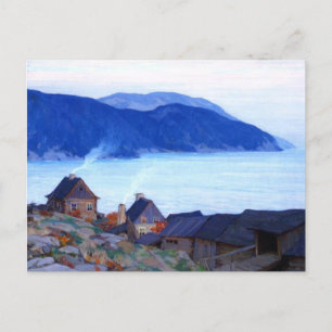 Abend an der Nordküste - Gagnon-Malerei Feiertagspostkarte