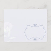 Abend Anemones Wedding Save the Date Ankündigungspostkarte (Rückseite)