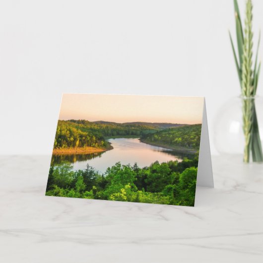 Abend auf dem Bull Shows Lake Karte (Vorderseite)