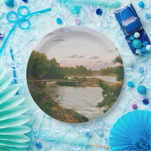 Abend auf dem schwedischen Archipel Pappteller (Party)