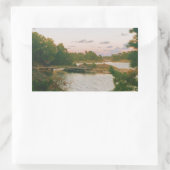 Abend auf dem schwedischen Archipel Rechteckiger Aufkleber (Tasche)