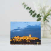 Abend auf der Burg Buda in Budapest Postkarte (Stehend Vorderseite)